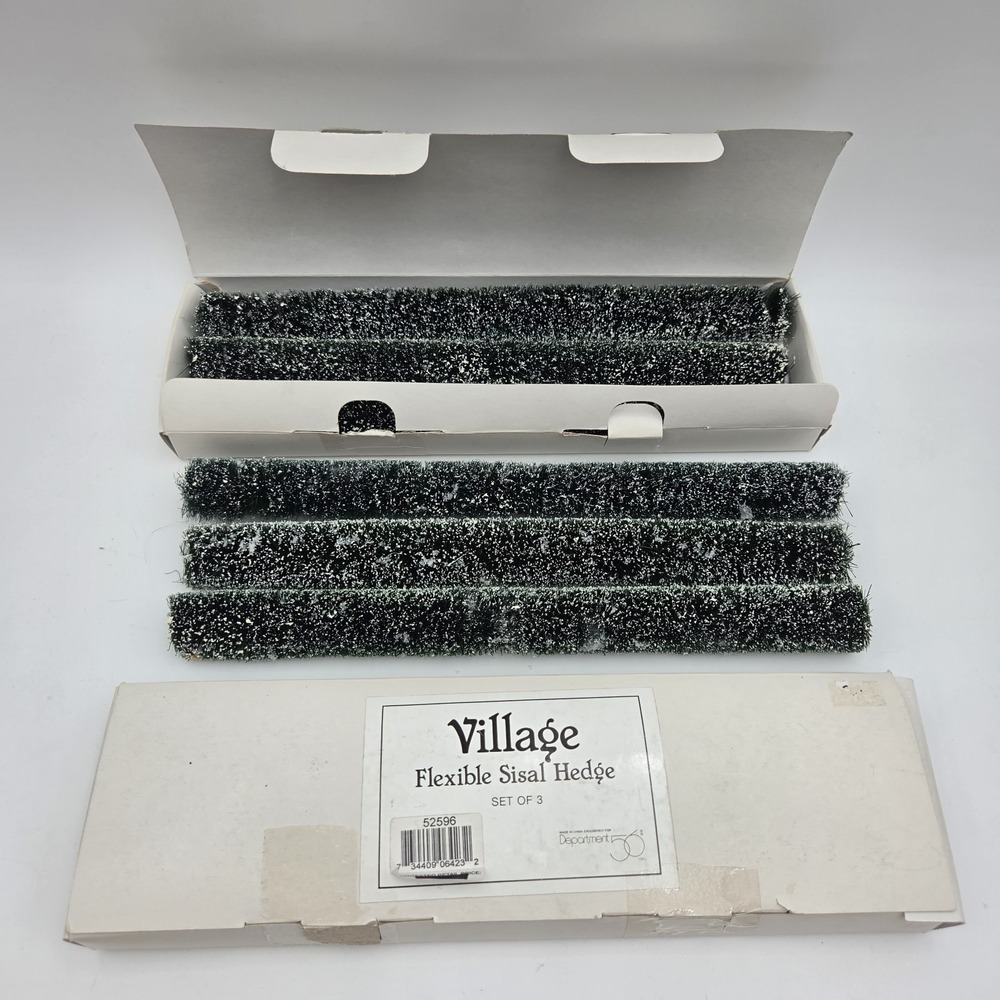 2 Department 56 Village Flexible Sisal Hedge #52596